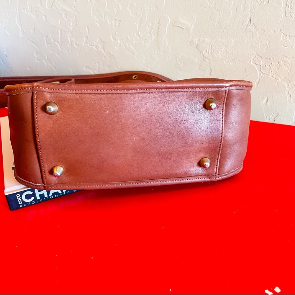 Vintage Coach Legacy No. 9966 Zip Brown British Tan Purse Shoulder Bag Crossbody - Picture 11 of 14